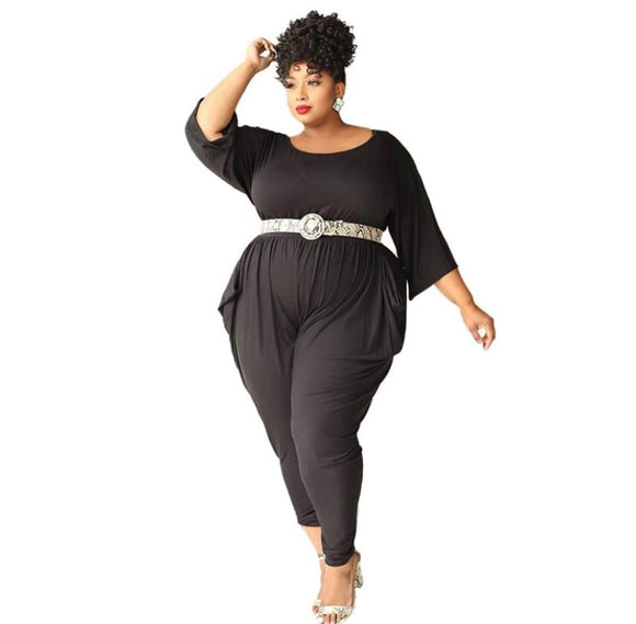 (L-4XL) 💋 Sexy Plus Size Loose Jumpsuit